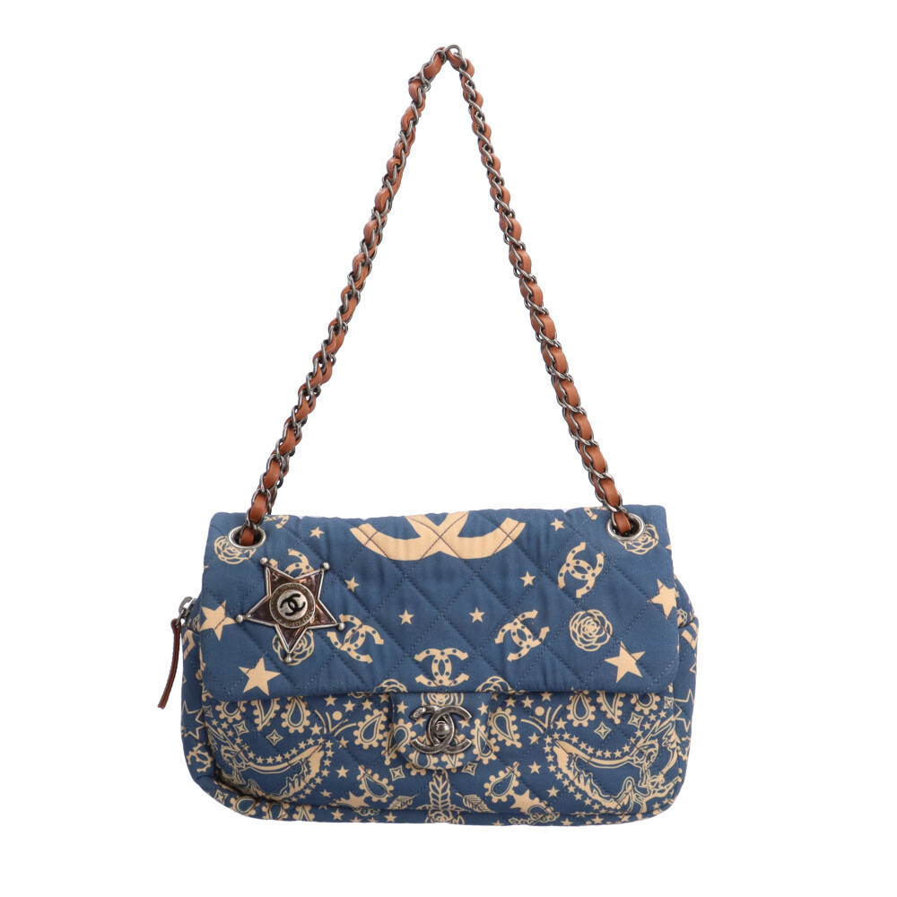 Chanel Paris Dallas Matelasse Shoulder Bag Blue